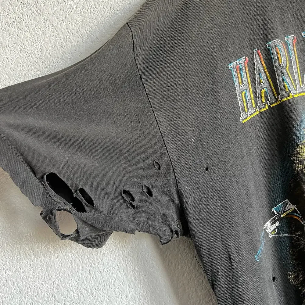 Harley Davidson THRASHED Lion T-Shirt